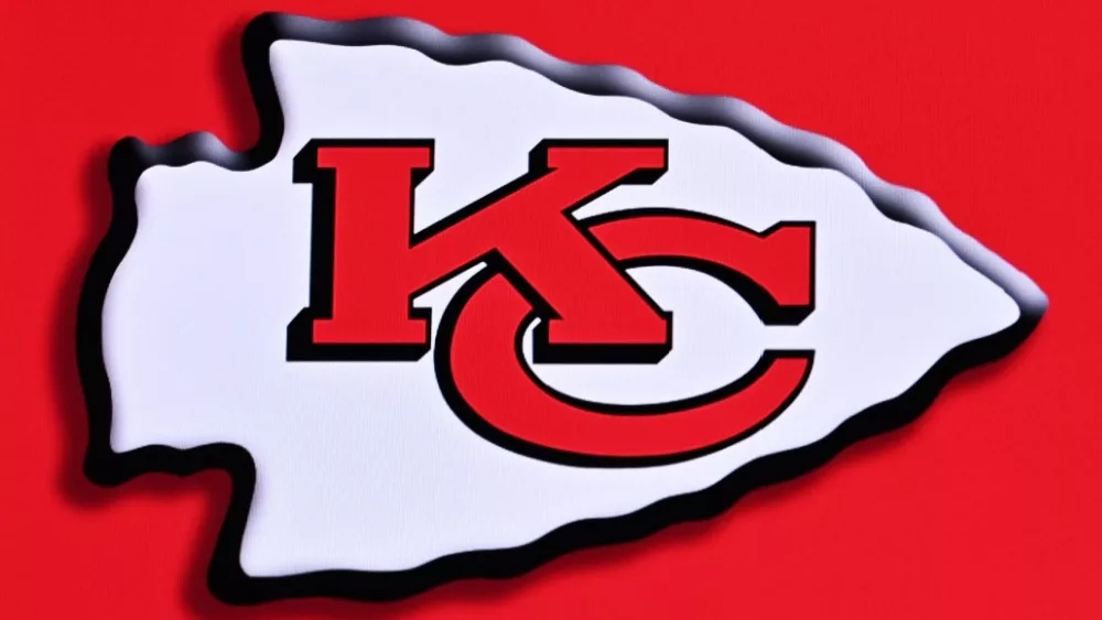 Kansas City Chiefs logo on red background