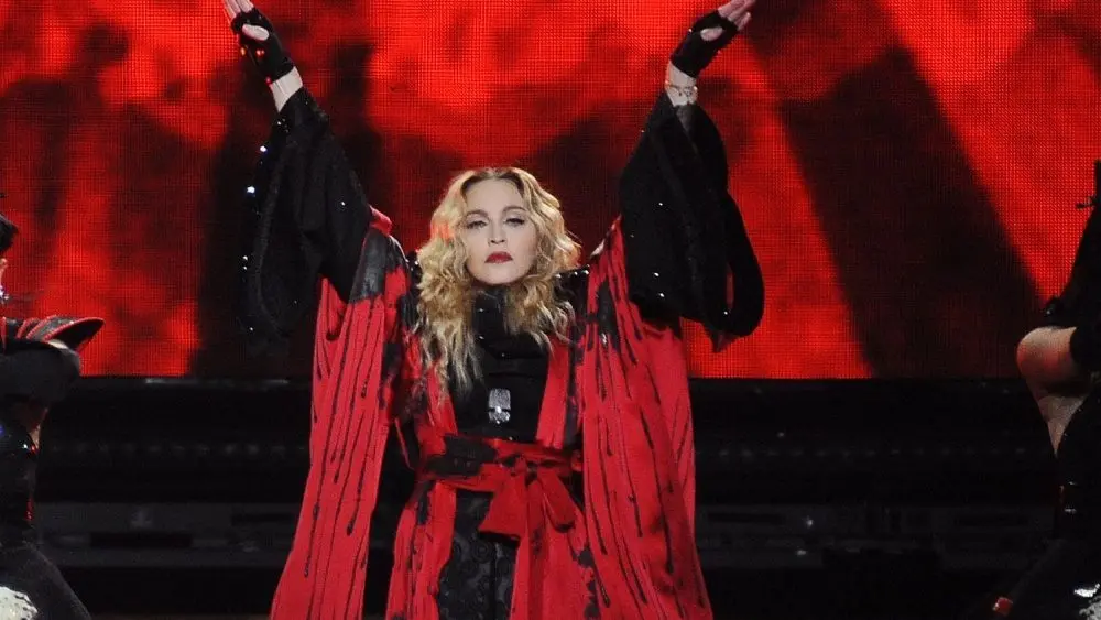 Madonna during her performance in Prague^ Czech Republic^ November 7^ 2015.