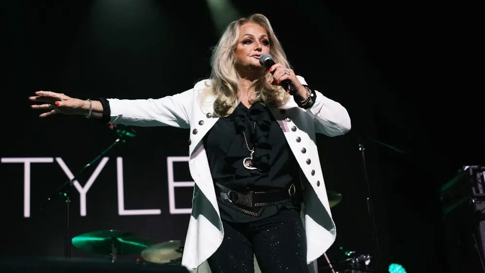 Singer Bonnie Tyler performs during a concert Festival CaixaBank Live at the Teatro Príncipe Pío on September 29^ 2024 in Madrid^ Spain.