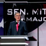 Senator Mitch McConnell (R-KY) addresses the Republican National Convention at the Quicken Arena in Cleveland^ Ohio. July 19^ 2016.