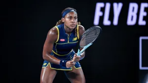Cori Coco Gauff during the Australian Open AO 2024 Grand Slam tennis tournament on January 25^ 2024 at Melbourne Park^ Australia.