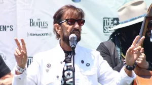 Ringo Starr celebrates his 84th birthday^ at his annual Peace and Love Campaign. Beverly Hills^ California United States - July 7 2024