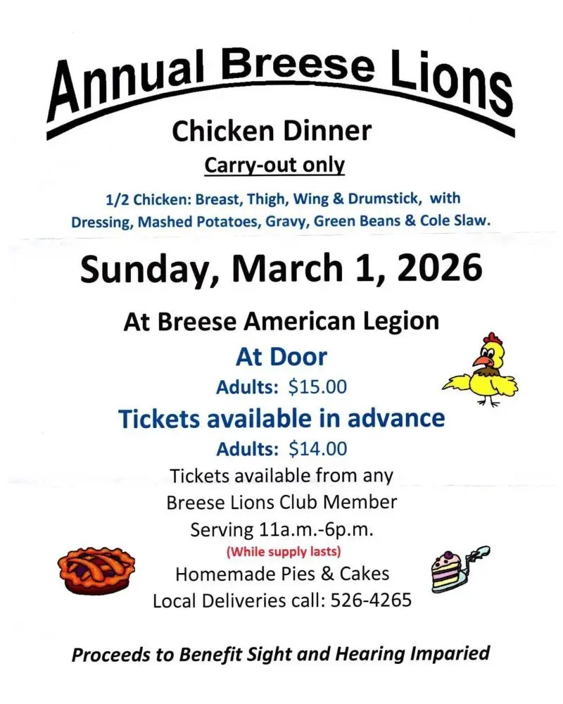 Annual Breese Lions Chicken Dinner