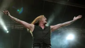 Singer Sebastian Back during show at Rock in Rio in the city of Rio de Janeiro. Rio de Janeiro^ Brazil^ September 19^ 2013