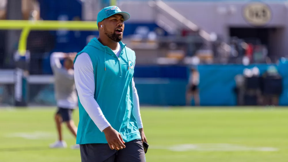 BRADLEY CHUBB LB MIAMI DOLPHINS VS JACKSONVILLE JAGUARS ; AUGUST 26^ 2023 JACKSONVILLE FLORIDA