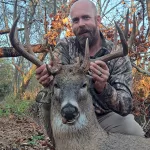 Jeffrey Buckner: After 3 weeks of playing cat and mouse, he gave me a shot opertunity and I passed due to low light conditions, then 2 weeks later I had a shot and missed thinking thats it he will never be back. 1 week later he came out to my food plot following 6 does and It all came together.