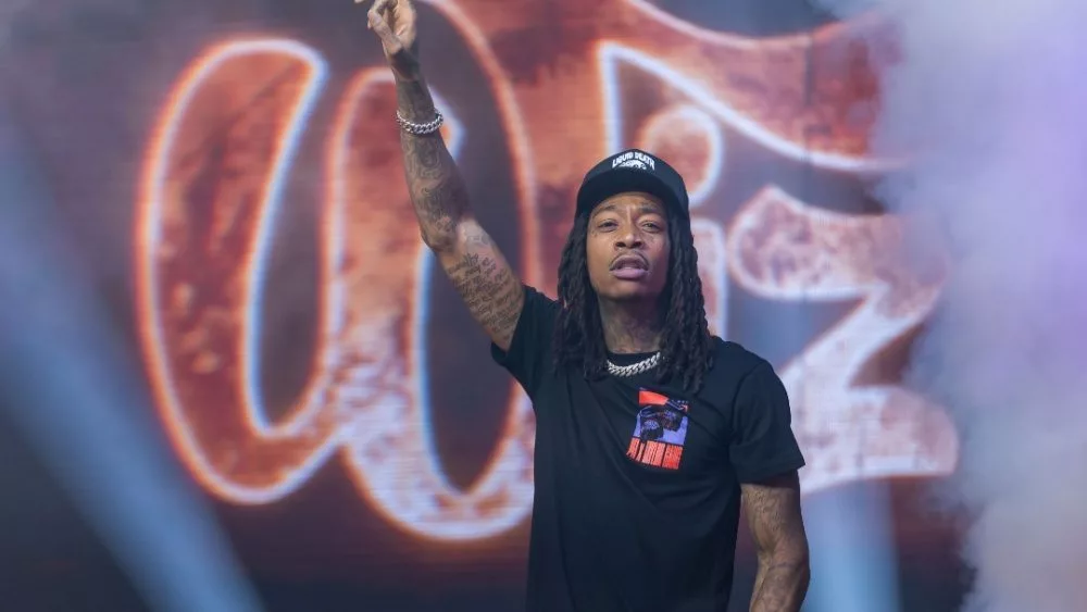 Wiz Khalifa at 2021 PFL World Championship at Hard Rock Live. Oct. 27^ 2021 - Hollywood^ Florida^ USA