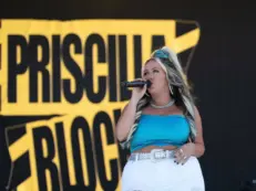 Priscilla Block performs in concert on April 5^ 2024 in Fort Lauderdale^ Florida^ as part of the Tortuga Music Festival.