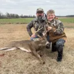Hunter Fitch: Hunter and his dad had been hunting outside their house since season started in November. They had trail cameras up and would see this guy come thru quite often, just not at the right time. Their patience won on Tuesday Dec 16 when he came thru right at dusk and Hunter was able to take him down. He is a 10 point buck, and Hunters first buck. He was very excited!