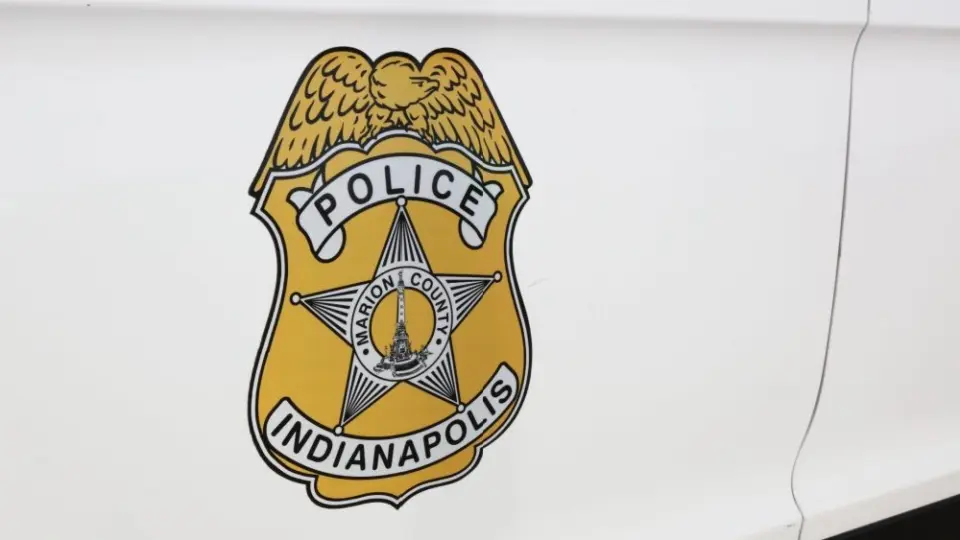 The exterior of an Indianapolis Metropolitan Police car in Indianapolis^ Indiana on June 13^ 2024. IMPD is the law enforcement agency for the city of Indianapolis.