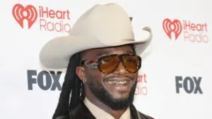 Shaboozey at the 2026 iHeartRadio Music Awards at Dolby Theatre LOS ANGELES^ CA - MARCH 26^ 2026