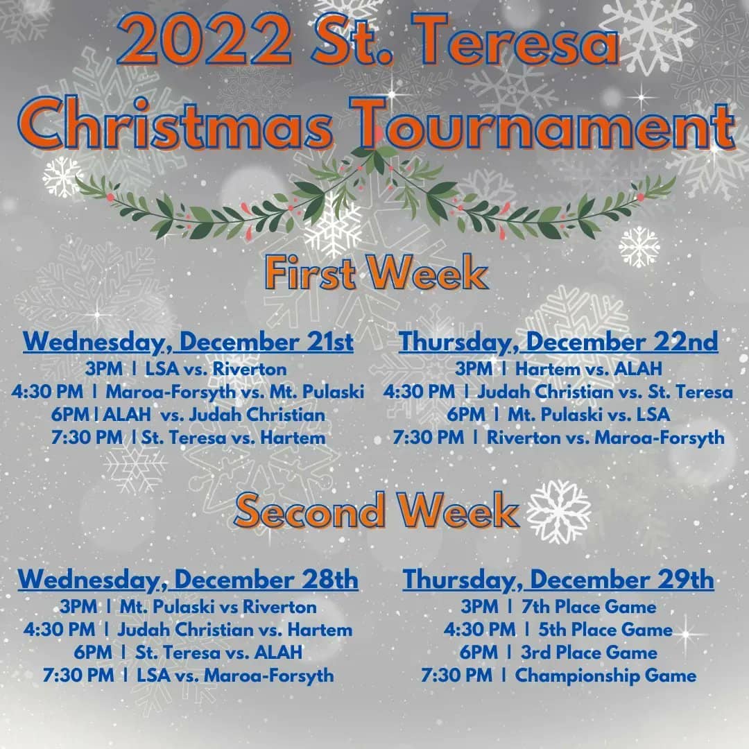 2022 Holiday Tournament Brackets Channel 1450