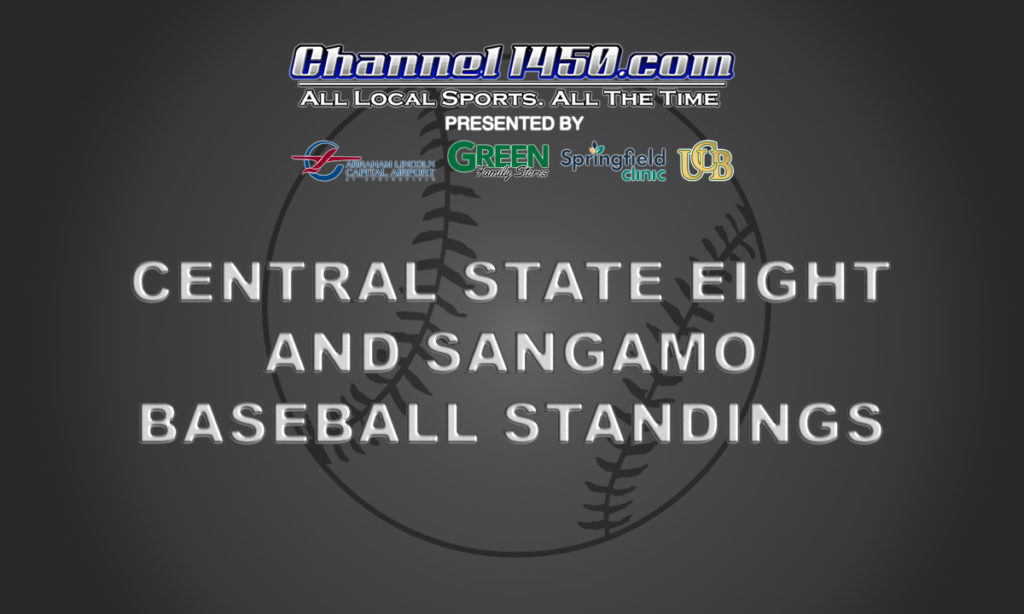 Central State Eight and Sangamo Baseball Standings Channel 1450