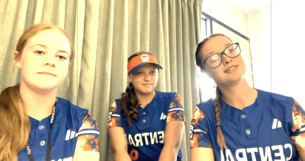 Local Athletes From The Central Softball Team Check In From Little