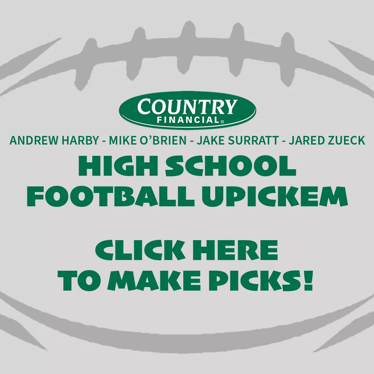 COUNTRY Financial High School Football UPickEm 2023 – Week Two