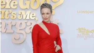 Rachel McAdams at the Los Angeles premiere of 'Are You There God? It's Me^ Margaret' held at the Regency Theater in Westwood^ USA on April 15^ 2023.