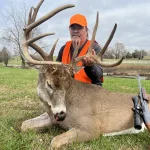 Greg Statler: Congratulations to my husband! He harvested this monster buck on our farm not too long after he sat down in his stand this morning. Definitely one for the freezer and the wall! This guy got up at 4am, fixed biscuits and gravy for everyone, fed the cattle, drove everyone to their deer stands, then finally made it to his stand. Just minutes later he made one shot. He deserves this trophy. He works hard to maintain this farm. Not only making sure that the deer are managed in a way that we all can enjoy the sport of hunting but also providing for our family.