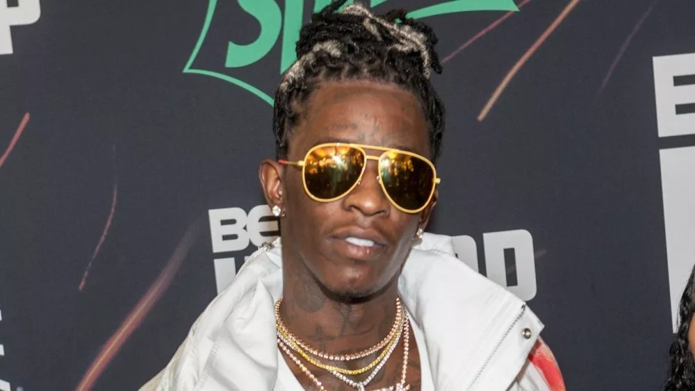 Young Thug attends the 2016 BET Hip Hop Awards in Atlanta Georgia September 17^ 2016 at the Cobb Energy Performing Arts Center