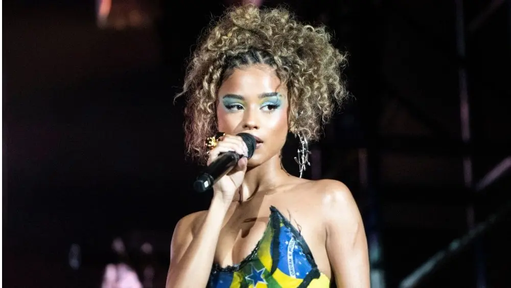 Singer Tyla on the fifth day of Rock in Rio 40 years in the city of Rock. Rio de Janeiro^ Rio de Janeiro^ Brasil September 20