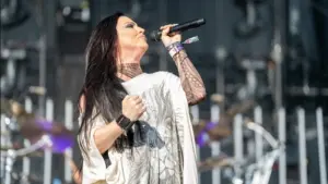 Evanescence perform at the Sick New World music festival. LAS VEGAS^ NEVADA - May 13^ 2023