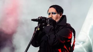 Marilyn Manson performing at Metaldays Festival on July 24th^ 2018 in Tolmin^ Slovenia