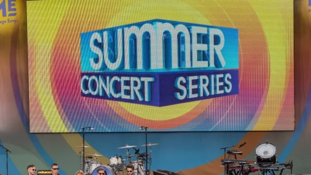 On stage at ABC Good Morning America summer concert at Central Park New York^ NY - July 15^ 2022