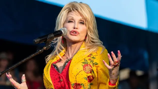 Dolly Parton performs at The Newport Folk Festival in Rhode Island. Newport^ Rhode Island^ USA - July 27^2019