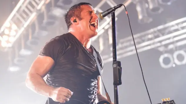 Nine Inch Nails band performs on stage at SYMA Sport and Event Centre stage July 24^ 2009 in Hungary