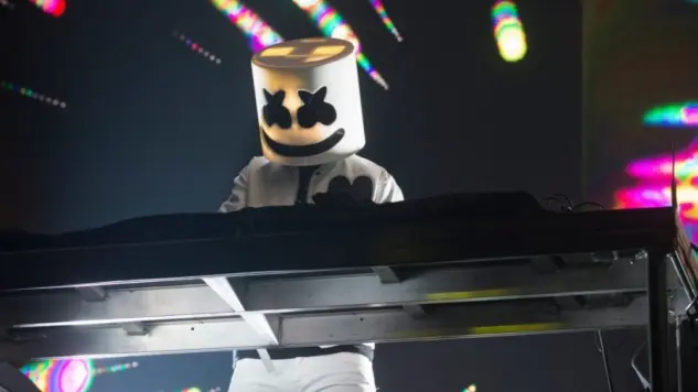 Christopher Comstock aka Marshmello (Producer/DJ) performs at the Bill Graham Civic. San Francisco^ CA/USA: 1/12/2018