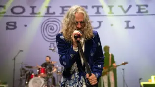 Collective Soul performing at the Music Center Hall for the Performing Arts in Detroit^ Michigan^ July 8^ 2023