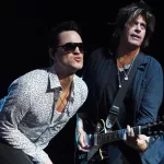 Vocalist Jeff Gutt and guitarist Dean DeLeo^ of Stone Temple Pilots at Km de Vantagens Hall in the city of Rio de Janeiro. February 15^ 2019.