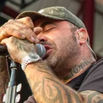 Staind frontman Aaron Lewis at the Rockstar Uproar Festival on September 25^ 2012 in Nampa^ Idaho.