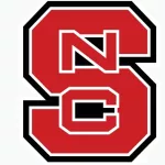 NC State Wolfpack vector logo^ printed on white background