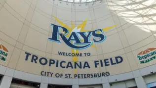 Tropicana Field where the Tampa Bay Rays play baseball. St. Petersburgh^ Florida^ USA-April 27^ 2024