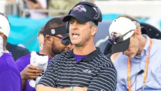 JOHN HARBAUGH BALTIMORE RAVENS VS JACKSONVILLE JAGUARS NOVEMBER 27^ 2022 at TIAA BANK FIELD JACKSONVILLE FLORIDA
