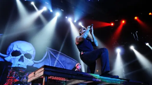 Avenged Sevenfold performs at Olimpic de Badalona stage on November 25^ 2013 in Barcelona^ Spain.