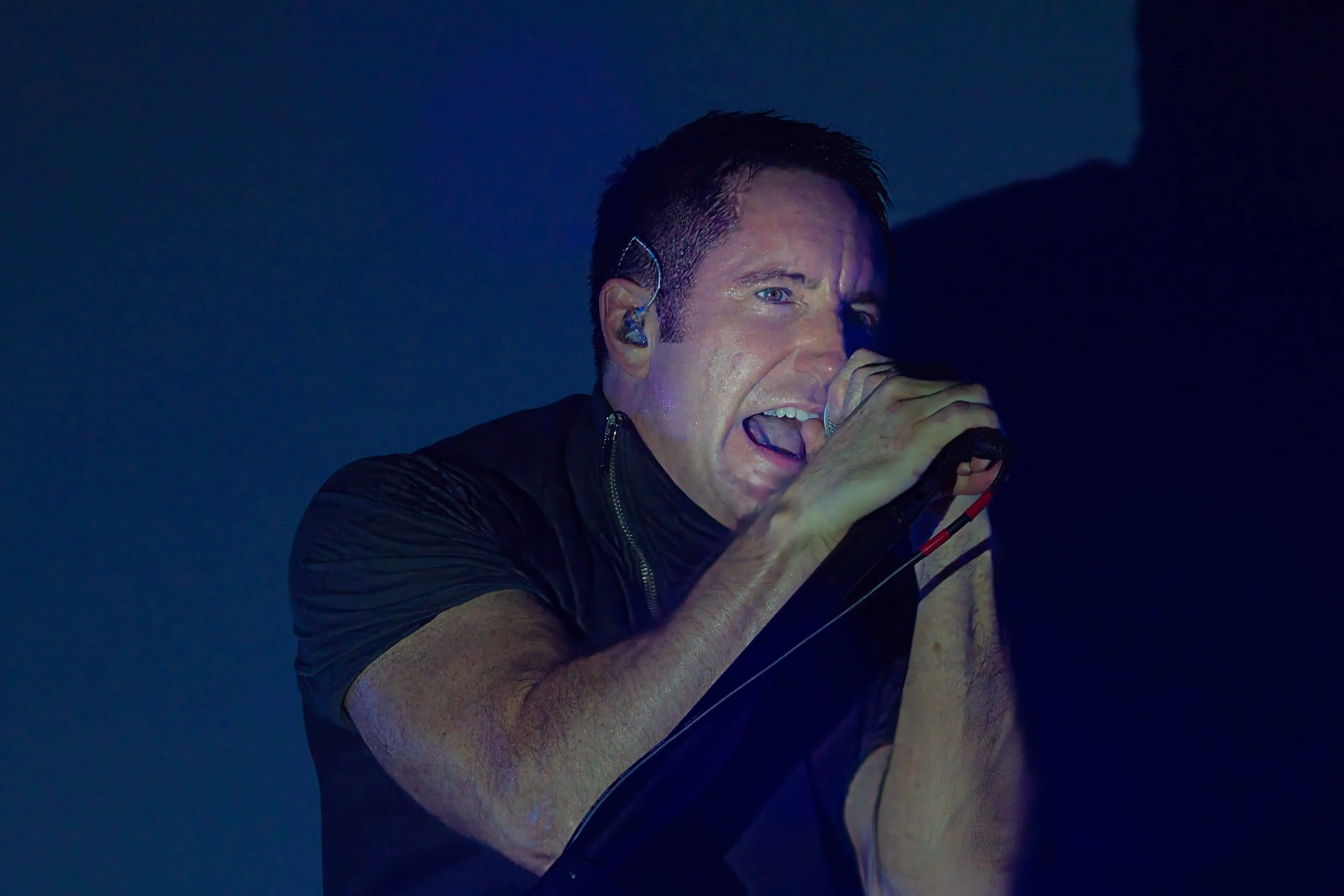 Nine Inch Nails perform at the Outside Lands Music Festival San Francisco^ California USA - 08-10-2013