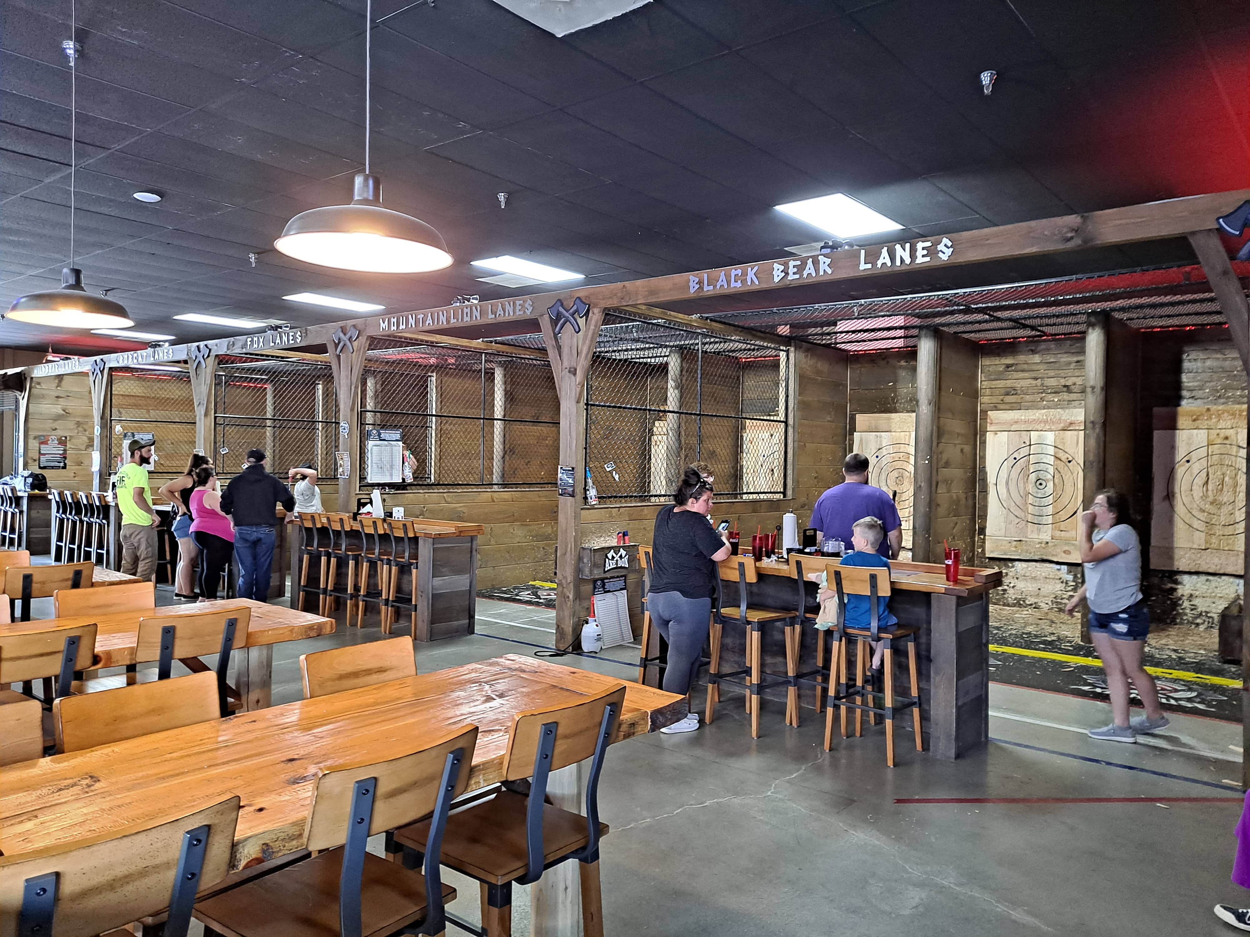 Pigeon Axe House unique and fun for everyone but the food is also