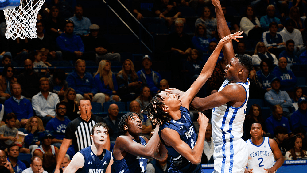 Oscar Tshiebwe had his normal double-double but also had five assists. (UK Athletics Photo)