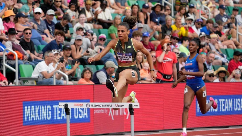 Masai Russell, Sydney McLaughlin-Levrone Win Gold and Now Olympics ...