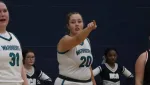 DeJager’s Double-Double Leads Lady Warriors to First Win