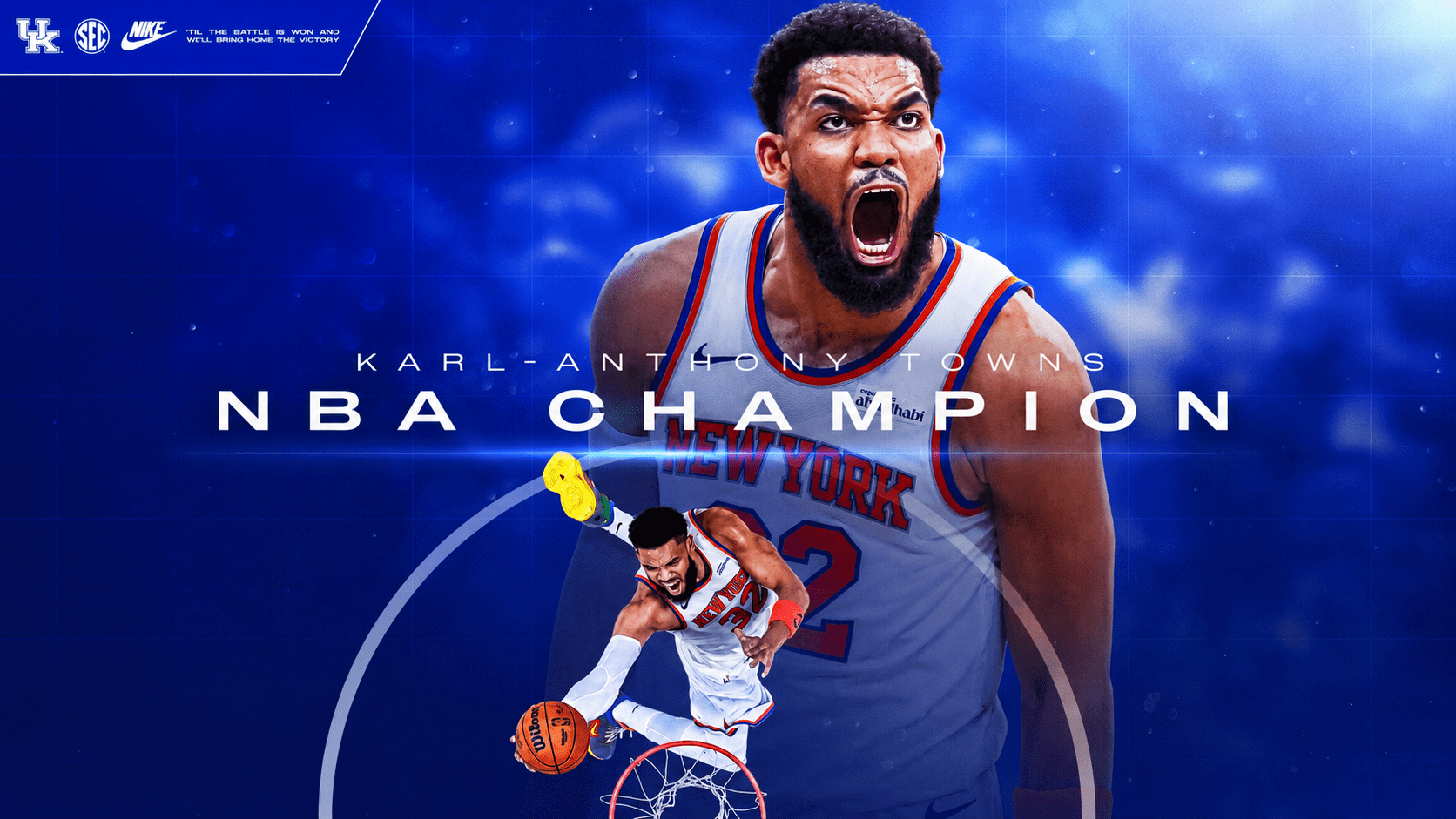 Karl-Anthony Towns Wins NBA Title with New York Knicks