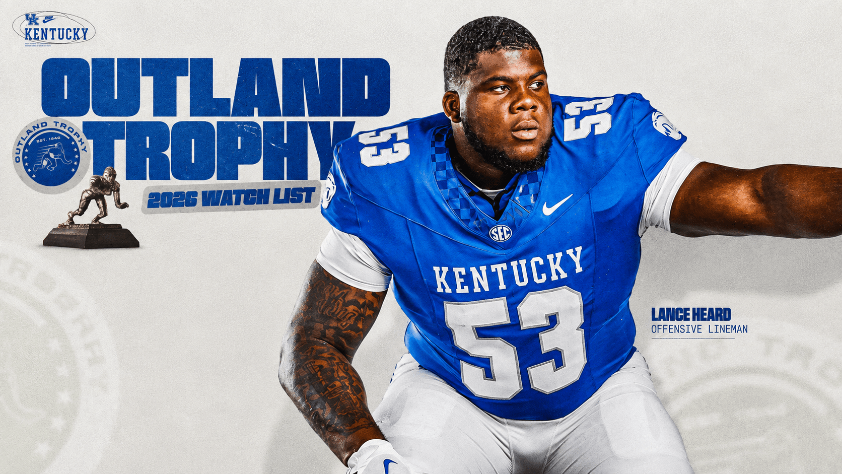 Lance Heard Named to Outland Trophy Preseason Watch List