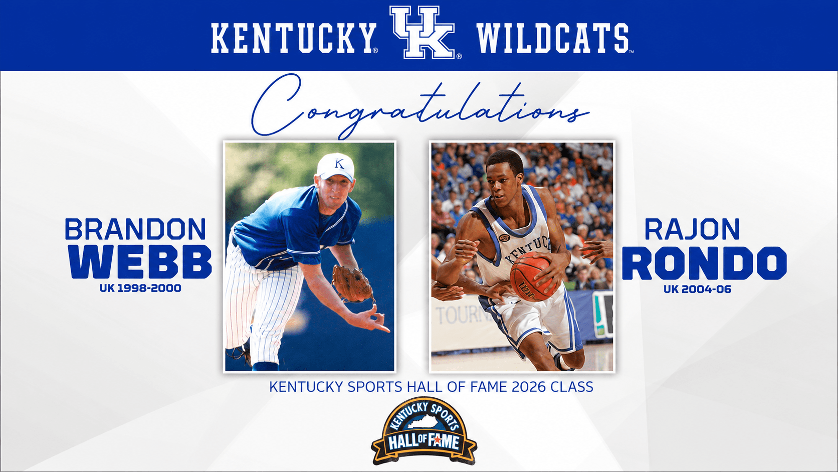 Rajon Rondo, Brandon Webb Named to Kentucky Sports Hall of Fame