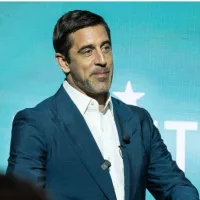 Aaron Rodgers at LVMH Tower in New York on October 30^ 2023