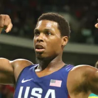 Kyle Lowry during group A basketball match between Team USA and Australia of the Rio 2016 Olympic Games; RIO DE JANEIRO^ BRAZIL - AUGUST 10^ 2016