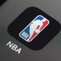 Close up of NBA app on iPhone home screen