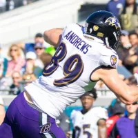 BALTIMORE RAVENS #89 MARK ANDREWS. NOVEMBER 27^ 2022 at TIAA BANK FIELD JACKSONVILLE FLORIDA