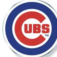 Major League Baseball logo with Chicago Cubs vector logo on white background.