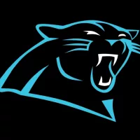 Logo New era carolina panther black blue.